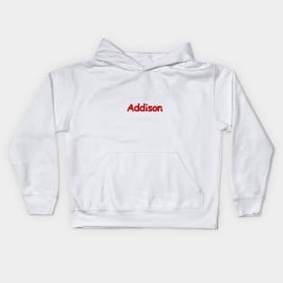 Addison name. Personalized gift for birthday your friend. Kids Hoodie